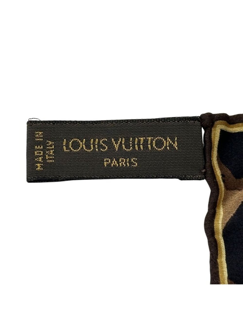 Louis Vuitton Scarf Monogram Silk Carre Denim Noir Black Large - Picture 4 of 6